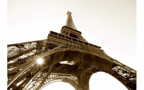 Фотообои AG Design 0172 FTS Эйфелева башня в Париже сепия, 360 × 254 см, 4 листа