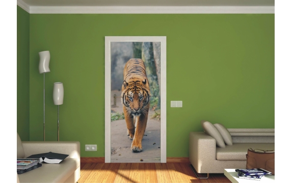 Фотообои AG Design 0001 FT Тигр на тропинке, 90 × 202 см, 1 лист №1