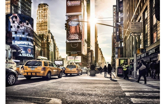 Фотообои Komar XXL4-008 «Таймс-Сквер» (Times Square), 368 × 248 см, 4 листа