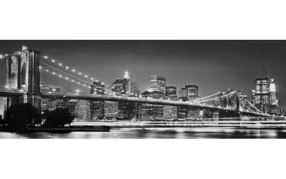 Фотообои Komar 8NW-885 «Бруклинский Мост» (Brooklyn Bridge), 368 × 127 см, 4 листа