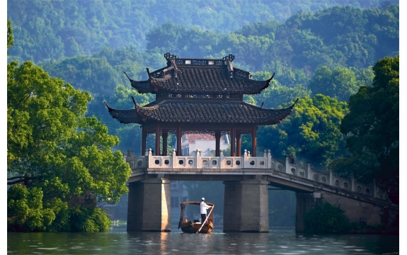 Фотообои FTS-04-00005 Китайский мост через реку