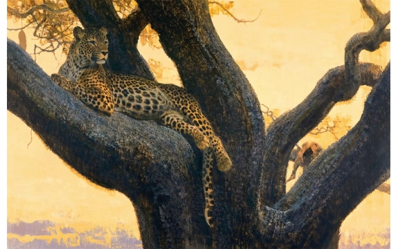 Фотообои FTS-12-00001 Картина с леопардом на дереве