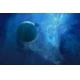 Фотообои FTS-15-00001 Голубой космический пейзаж, холодный космос №1