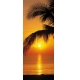 Фотообои Komar 2-1255 «Закат на пальмовом пляже» (Palmy Beach Sunrise), 92 × 220 см, 2 листа №1