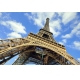 Фотообои FTL-04-00028 Эйфелева башня на фоне облаков, Париж №1