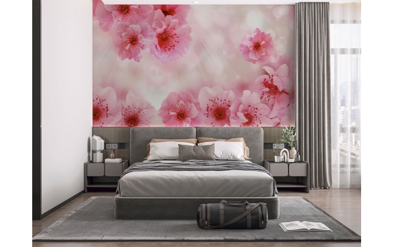 Фотообои FTL-06-00016 Нежно-розовые цветки сакуры №1