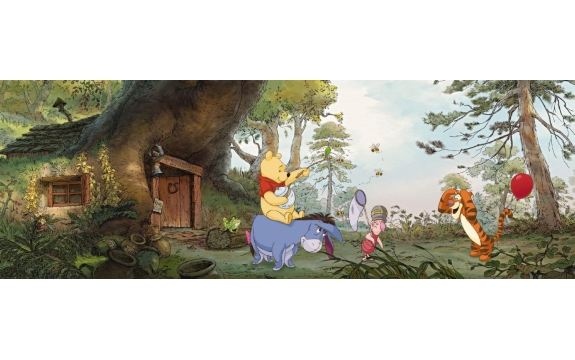 Фотообои Komar 4-413 «Дом Винни Пуха» (Winnie Poohs House), 368 × 127 см, 4 листа