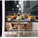 Фотообои FTL-11-00004 Город Нью-Йорк в черно-белом стиле и акцент на желтом такси посреди улицы №2