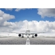 Фотообои FTL-11-00009 Самолет на фоне облаков №1