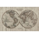 Фотообои FTXL-16-00002 Карта мира на старых досках №1