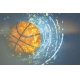 Фотообои FTS-17-00005 Светящийся баскетбольный мяч №1