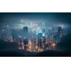Фотообои FTXL-02-00001 Ночной город в тумане, Гонконг №1
