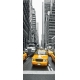 Фотообои FTV-11-00002 Нью-Йорк, черно-белый город и желтое такси №1