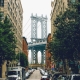 Фотообои FTP-3-02-00042 Улица города к Манхэттенскому мосту, Нью-Йорк №1