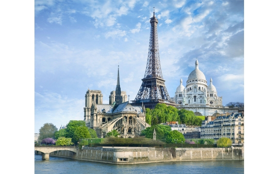Фотообои FTX-04-00001 Эйфелева башня, Париж, Франция