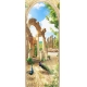 Фотообои FTV-14-00035 Фреска старый сад с павлинами и аркой №1