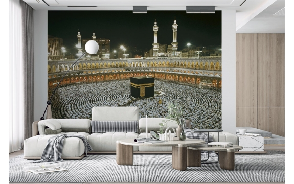 Фотообои Komar 8-110 «Кааба Ночью» (Kaaba at Night), 388 × 270 см, 8 листов №1
