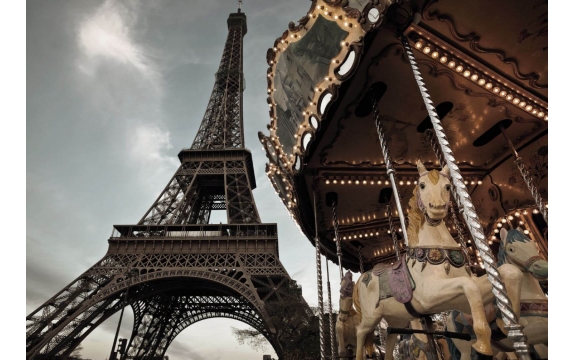 Фотообои Komar 1-602 «Карусель в Париже» (Carrousel de Paris), 184 × 127 см, 1 лист