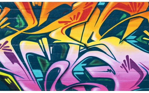 Фотообои FTP-5-12-00037 Цветные граффити на стене