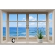 Фотообои MS-00027 3D Окно с видом на море №1