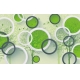 Фотообои 3D FTXL-09-00038 Зеленые круги и деревья, абстракция с кольцами №1