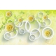 Фотообои 3D FTXL-09-00044 Стереоскопические желтые розы на кольцах №1