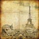 Фотообои FTK-04-00016 Париж и Эйфелева башня винтаж №1