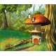 Фотообои FTX-10-00002 Гриб-дом в сказочном лесу, для детской №1