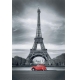 Фотообои FTP-2-04-00047 Ретро машина на фоне Эйфелевой башни в Париже №1