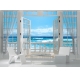 Фотообои MXL-00217 Светлая веранда с окном на море, терраса на природе, расширяющие пространство №2