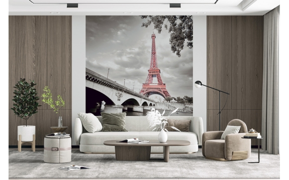Фотообои FTK-04-00025 Акцент на Эйфелевой башне в Париже №1