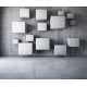 Фотообои 3D FTX-09-00021 Бетонные кубы на стене под лофт №1