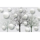 Фотообои 3D FTXL-09-00057 Деревья и шары со стереоскопическим эффектом №1