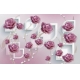 Фотообои 3D FTXL-09-00070 Розы с жемчугом на кольцах №1