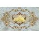 Фотообои 3D FTXL-09-00071 Желтые розы на мраморе в классическом стиле №1