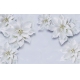 Фотообои 3D FTXL-09-00093 Белые керамические цветы со стереоскопическим эффектом №1
