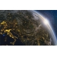 Фотообои FTXL-15-00009 Ночная планета Земля из космоса №1