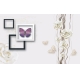 Фотообои FTXL-09-00111 3D Розы, бабочки и квадраты №1