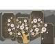 Фотообои 3D FTXL-09-00125 Золотое дерево с цветами роз №1