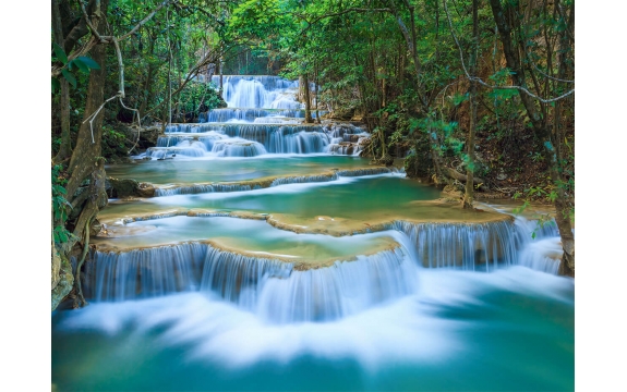 Фотообои FTP-4-01-00004 Водопады в таиландских джунглях