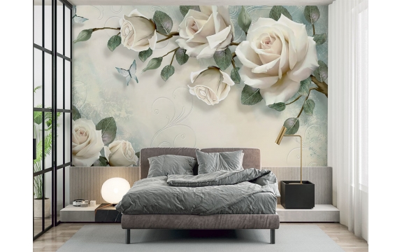 Фотообои 3D FTXL-06-00021 Красивые розы №1