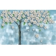 Фотообои 3D FTXL-09-00141 Белая сакура на акварельном фоне, дерево 3Д №1