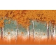 Фотообои FTXL-12-00038 Осенний лес, кленовые листья на ветру №1