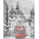 Фотообои MVV-00037 Лондон в стиле гравюры в черно-белом оттенке №1
