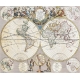 Фотообои FTX-16-00004 Карта мира с античными иллюстрациями №1
