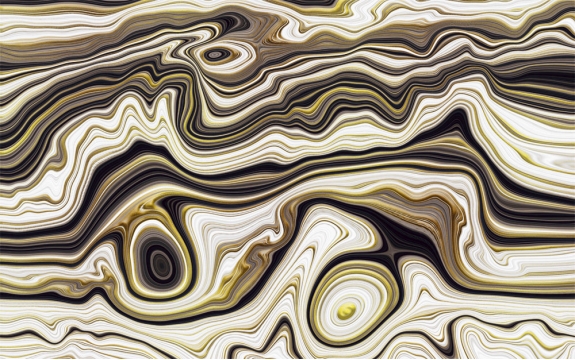 Фотообои 3D MXL-00202 Абстрактные мраморные волны с золотом