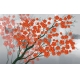 Фотообои 3D FTXL-09-00192 Объемные красные цветы на фоне в китайском стиле №1