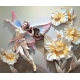 Фотообои 3D FTX-09-00032 Барельеф волшебная фея в цветах для детской №1