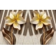 Фотообои 3D FTXL-09-00209 Барельеф желтые цветы на клавишах №1