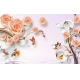 Фотообои 3D FTXL-09-00229 Мраморные розы на кольцах №1
